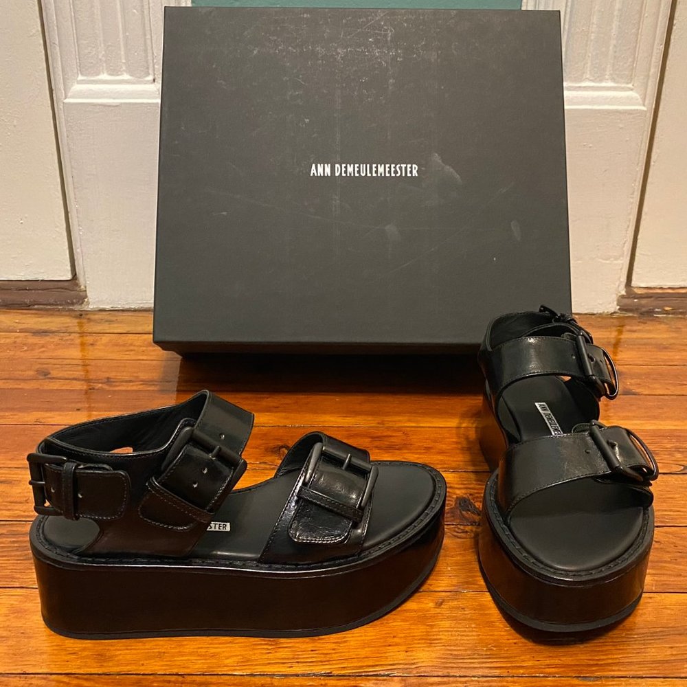 New ANN DEMEULEMEESTER Platform Sandals (fits 5/6) - Picture 3 of 10